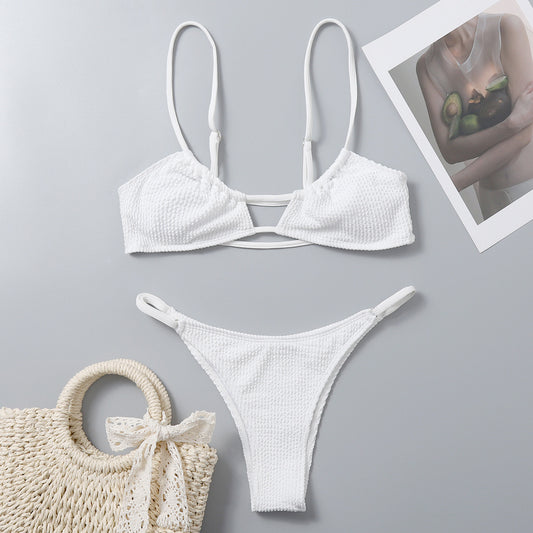 Adjustable Knit Bikini Set