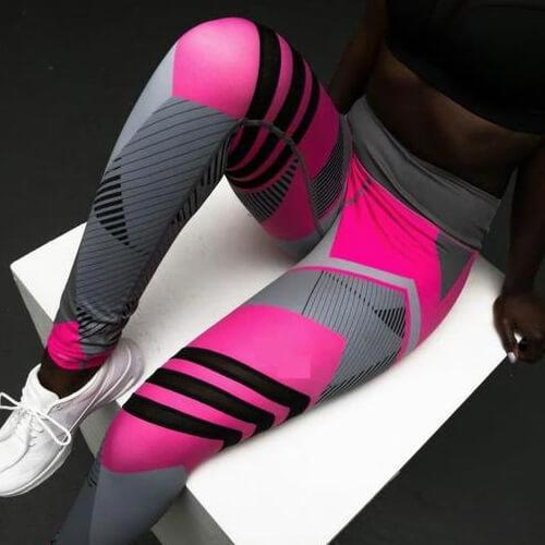 Women's Reflective Yoga Pants - High Visibility Sport Leggings