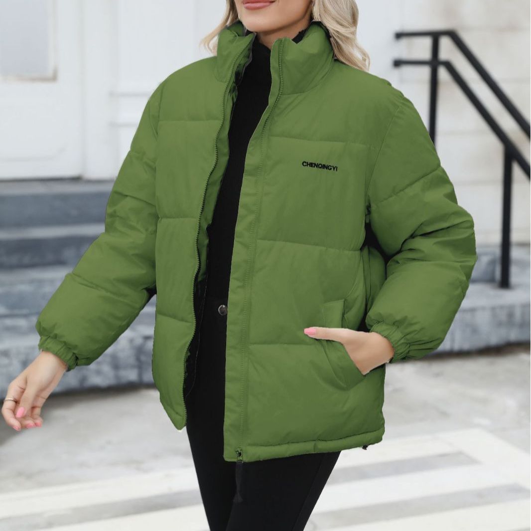 Women's Winter Puffer Jacket - Windproof Down Cotton Warm Coat