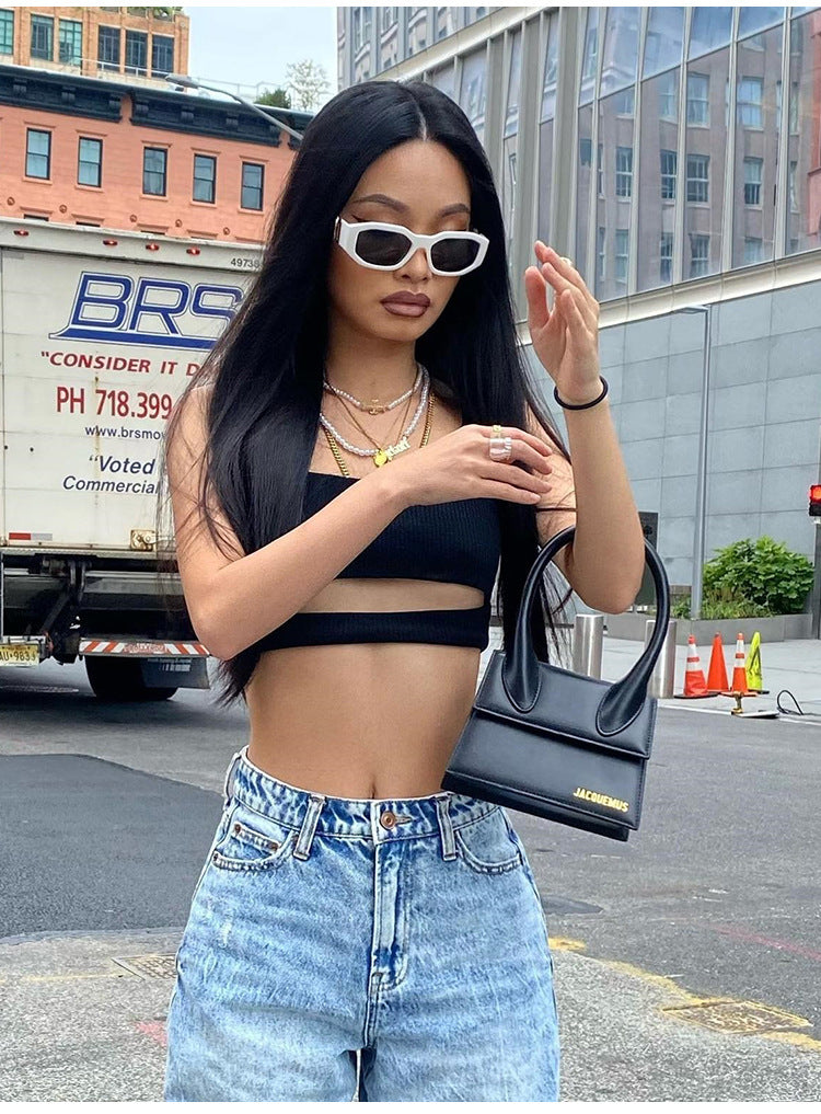 Light Wash Straight Leg Jeans - Women's Casual Denim Pants