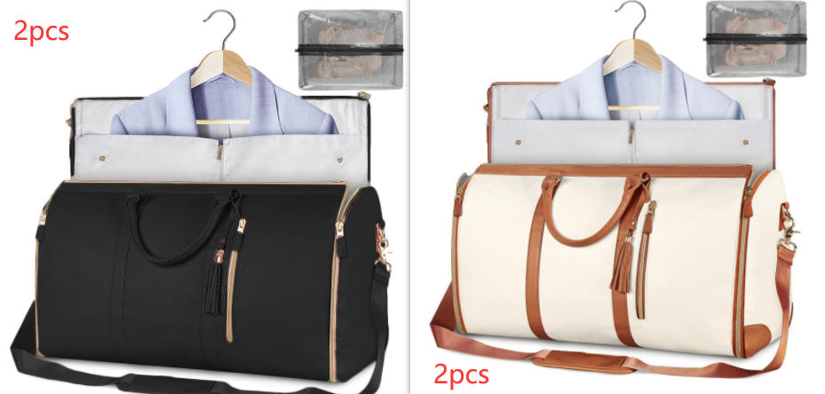 Large Travel Duffle Bag - Foldable Waterproof Clothes Organizer