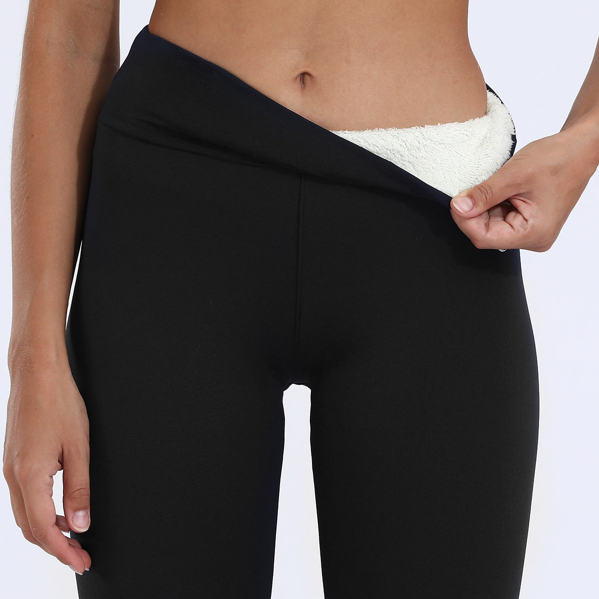 High-Waist Black Leggings