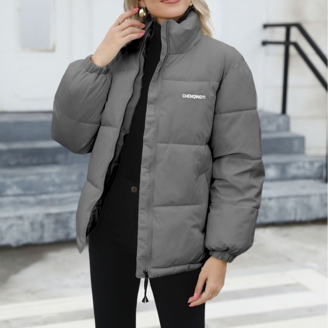 Women's Winter Puffer Jacket - Windproof Down Cotton Warm Coat