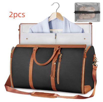 Large Travel Duffle Bag - Foldable Waterproof Clothes Organizer