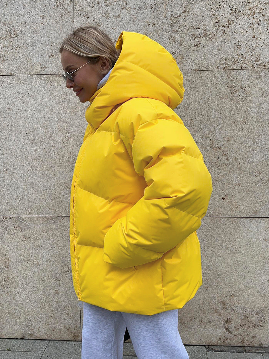 Women's Oversized Puffer Parka - Removable Hood Winter Warm Coat