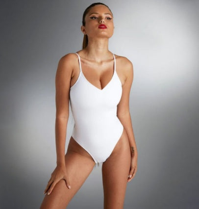 Women's One-Piece Swimsuit - Backless Triangle Cut Bathing Suit