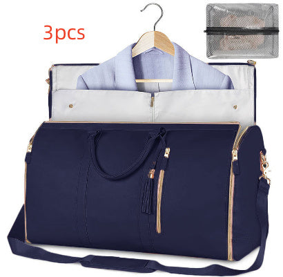 Large Travel Duffle Bag - Foldable Waterproof Clothes Organizer