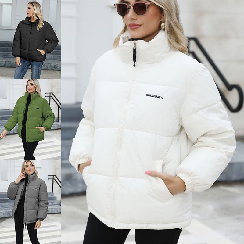 Women's Winter Puffer Jacket - Windproof Down Cotton Warm Coat