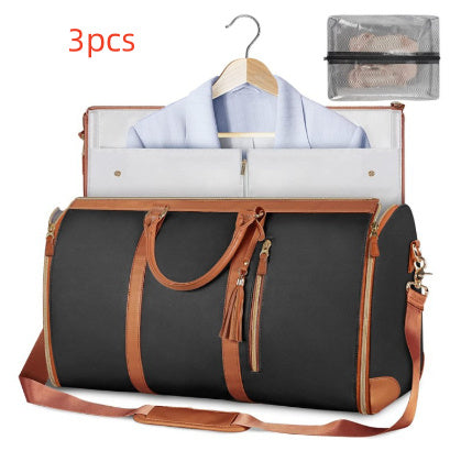 Large Travel Duffle Bag - Foldable Waterproof Clothes Organizer