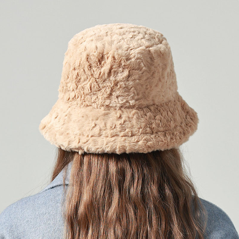 Women's Lambswool Fisherman Hat - Winter Warm Bucket Hat